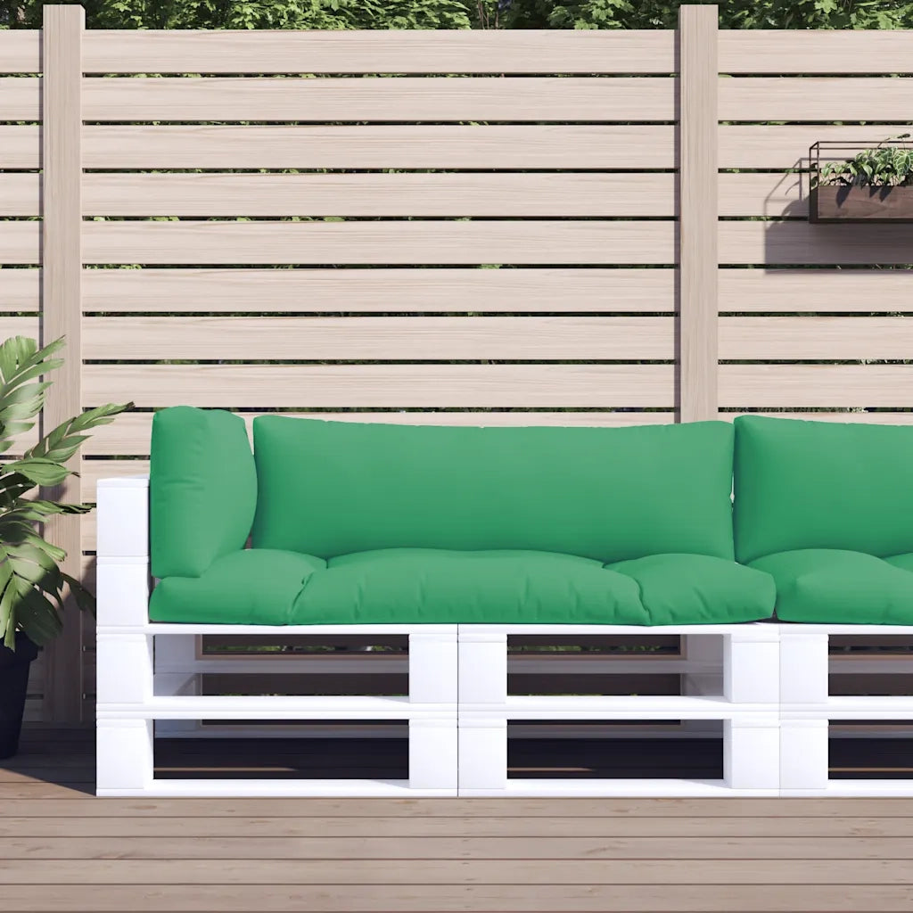 Cuscini per Pallet 3 pz Verdi in Tessuto 360949