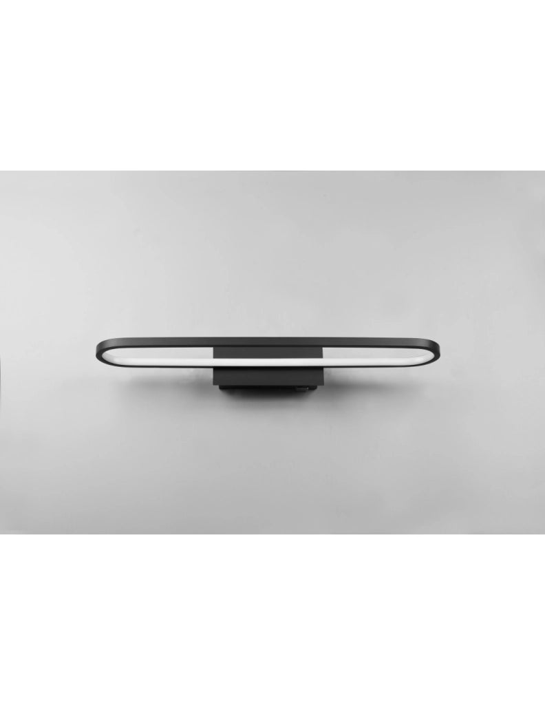 Lampada Led Da Specchio Per Bagno Moderno Gianni Nero IP44 Trio Lighting