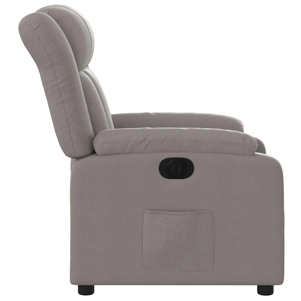 Poltrona Elettrica Reclinabile Tortora in Tessuto 3205300