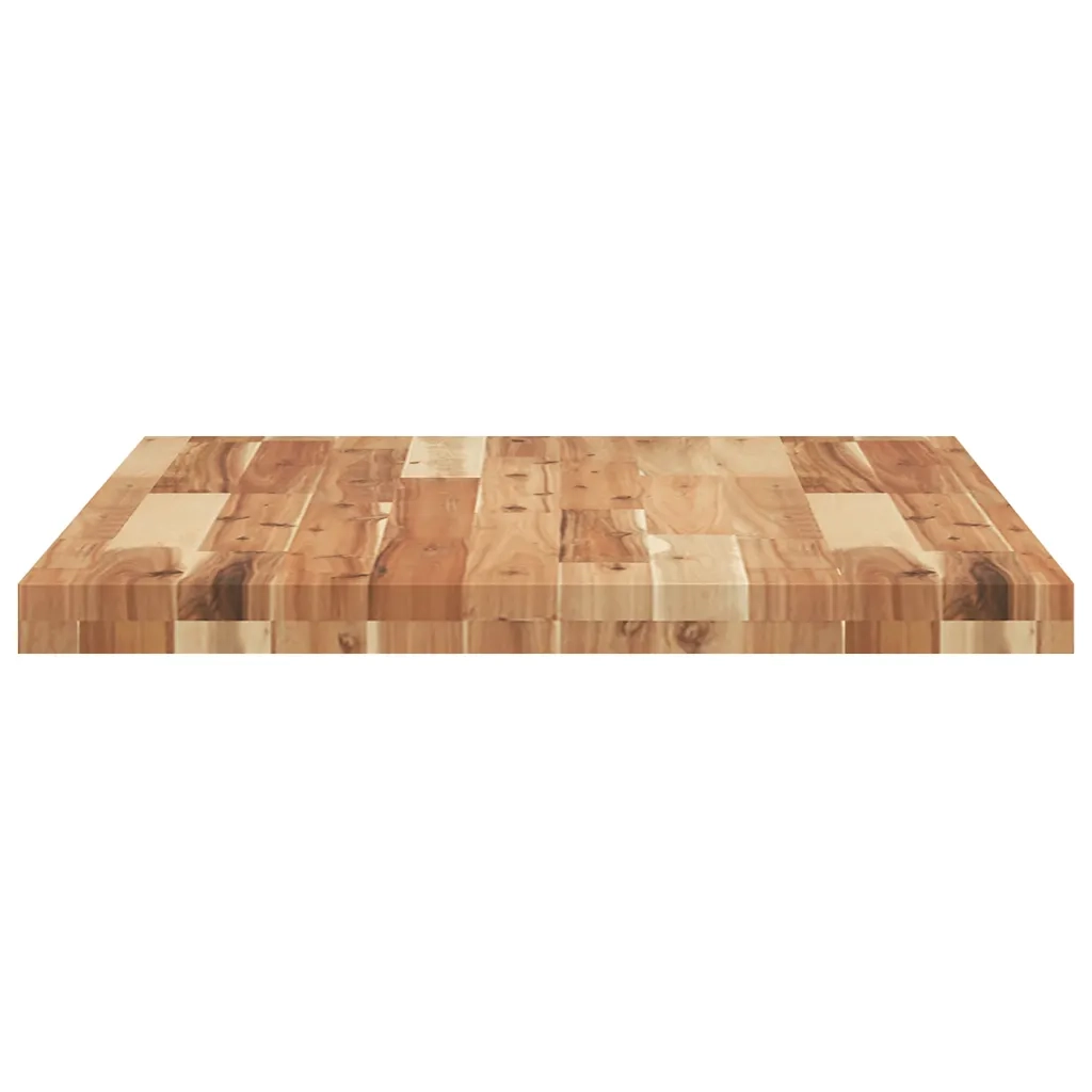 vidaXL Piano da Bagno Finitura a Olio 80x60x4 cm in Legno di Acacia