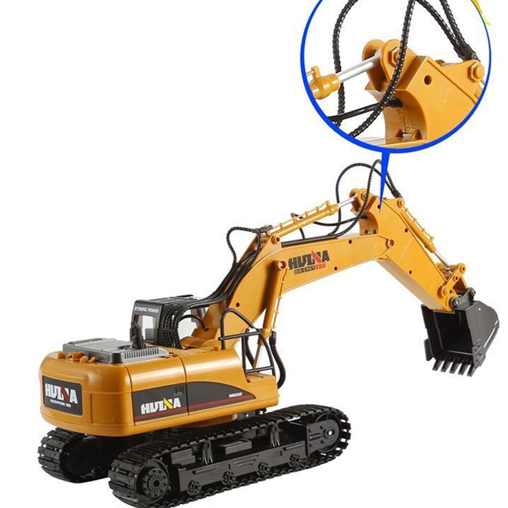 Escavatore Radiocomandato Giocattolo Bambini 1:14 Braccio Funzionante Luci Suoni