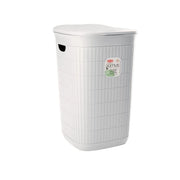 Cesto Portabiancheria Domus Bianco Polvere 36 x 37 x 56 cm 50 Litri