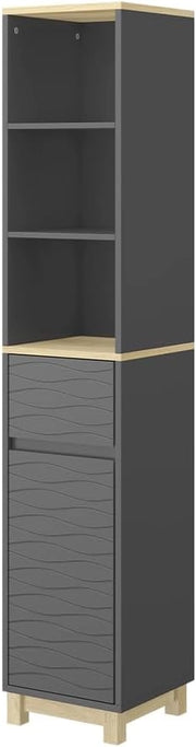 Mobili per il bagno Livia, Antracite, 30 x 151.5 cm con cassetto