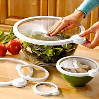 Set 4 Coperchi Salvafreschezza Diverse Misure Sottovuoto Conservazione Cibo Max