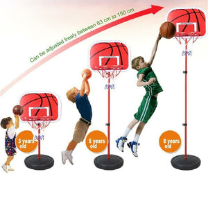 Basket Canestro Piantana Per Bambini Altezza Regolabile Fino 150 Cm Con Pallone