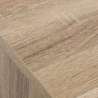 Mobile Mobiletto Tavolino Metallo Nero e Legno Ripiani Scomparti Design Moderno