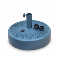 Base riempibile rotonda   per ombrellone con palo centrale, grigio