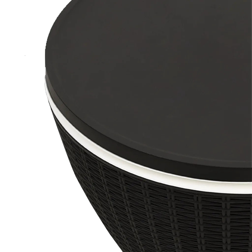 Tavolo Frigo 3 in 1 Polipropilene Nero 364157