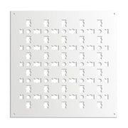 BISCUIT - Pannello in PVC traforato - Parasole Misura: 48x48 cm, Colore: bianco