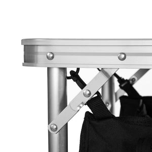 Cucina Da Campeggio Pieghevole In Alluminio Con Cucinotto Con Paravento Nero