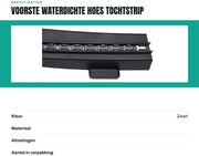 Striscia di guida acqua resistente - Striscia di guida di sostituzione - Striscia di guida di aspirazione d'aria - Adatto a Tesla Model 3 2017-2022 - Materiale duraturo