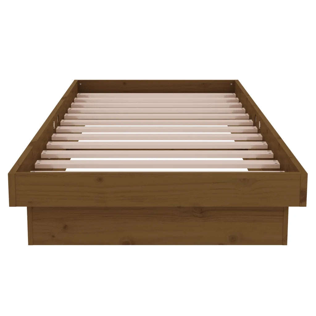 Giroletto senza Materasso-Struttura Letto Ambra Small Single in Legno Massello