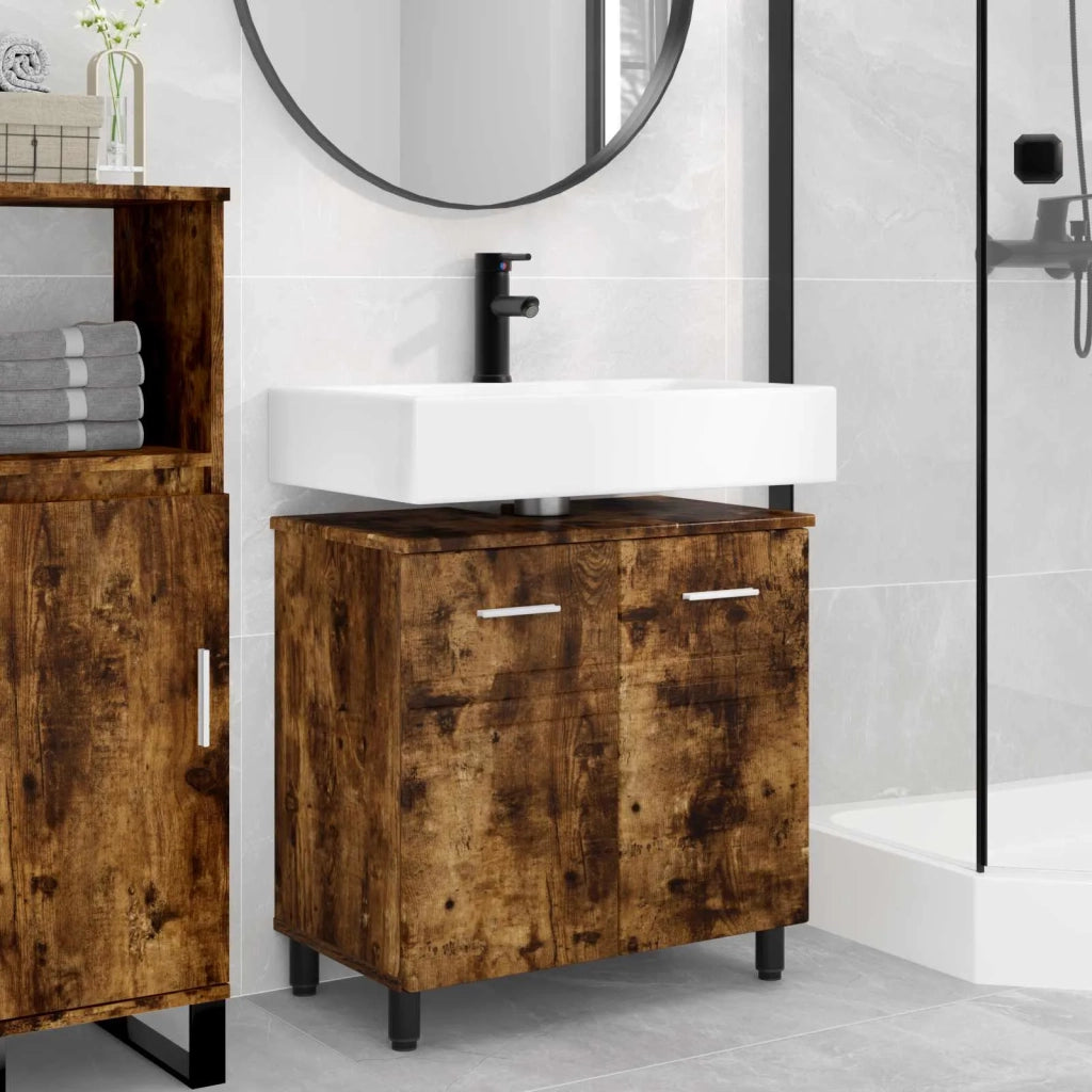 Mobiletto da bagno Rovere Fumo 60 x 35 x 60 cm