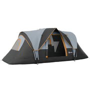 Tenda da campeggio 5-6 persone ¨C zephmum ¨C 455x220x180 cm grigio