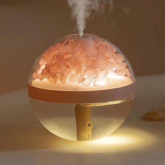 Draagbare lucebevoglitore per fiori 270 ml capacità con lampada notturna e spegnimento automatico - per camera da letto e ufficio