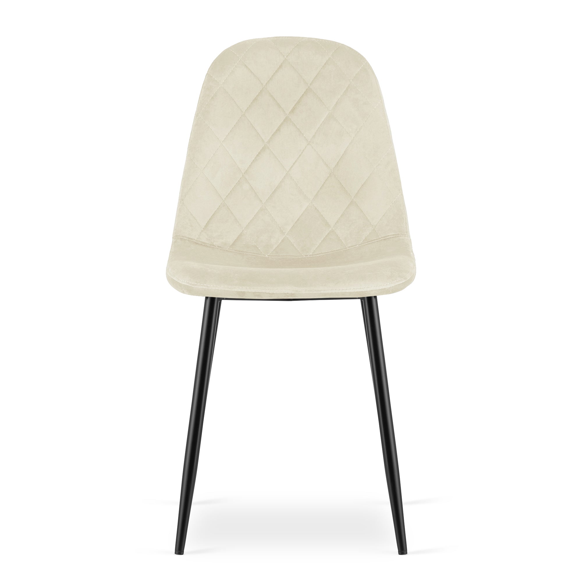 Sedia VALORA DAPI - Moderna in velluto beige x 3