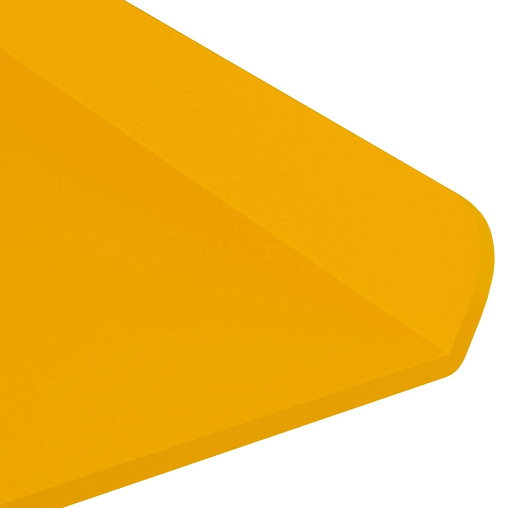 Mensola sospesa 4 pcs Giallo senape 80 x 18 x 2,5 cm Acciaio