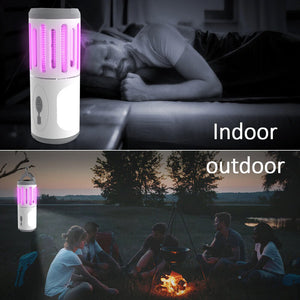 Zanzariera Elettrica Lampada Torcia LED Campeggio Anti Zanzar Batteria Litio USB