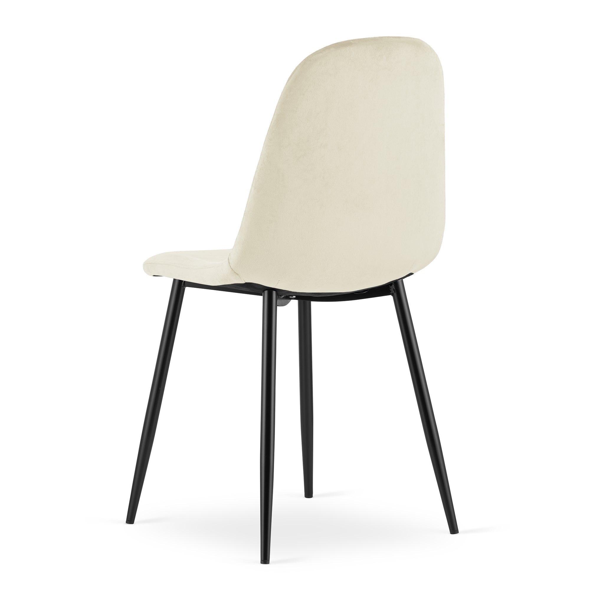 Sedia VALORA DAPI - Moderna in velluto beige x 3