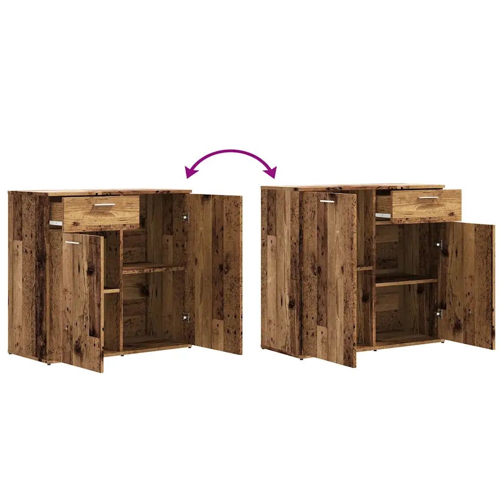 Credenza Legno Antico 80x36x75 cm in Truciolato