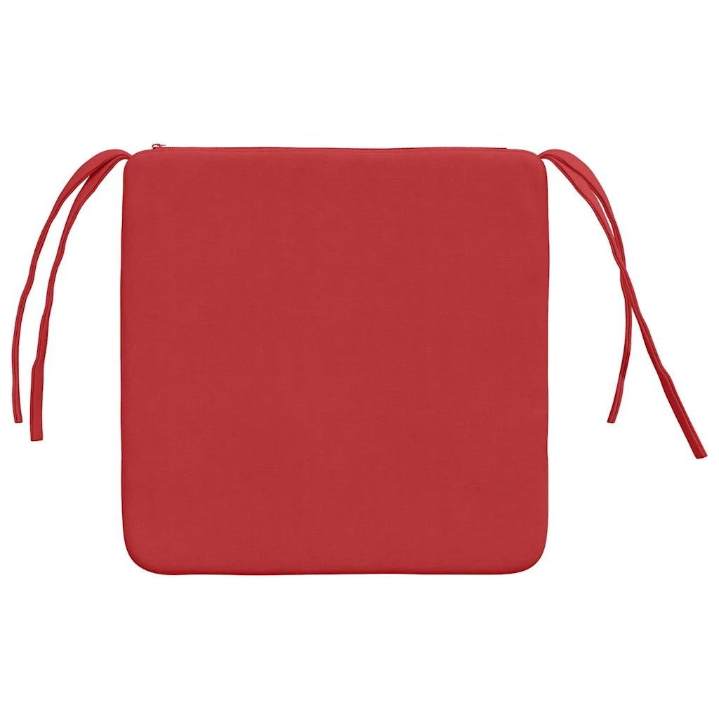 Cuscini per Seduta 4 pcs Rosso 40 x 40 x 3 cm Tessuto 42015201