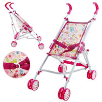 Playset Bambola 5in1 Con Culla Lettino Carrozzino Palestrina Marsupio Bambolotto