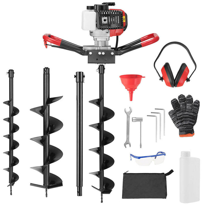 Trivella Mototrivella Trivella a Motore Benzina 52cc Monocilindrica Tre Punte