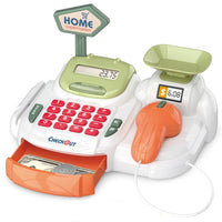 Registratore di Cassa Giocattolo Bambini Luci e Suoni con Scanner e Accessori