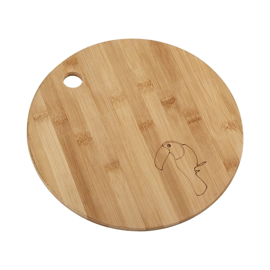 Tagliere Rotondo in Bambù, Fackelmann Ø24 cm, Tagliere da Portata