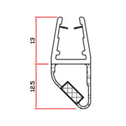 GUARNIZIONE PER BOX DOCCIA 2 M MOD.412 SNS+NSN- TRAFILO- 4,0 pz
