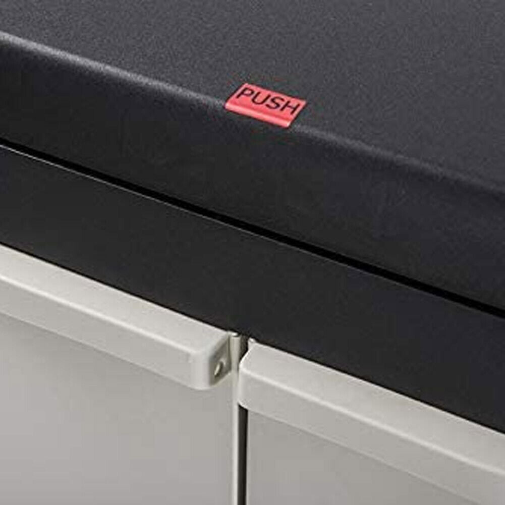 Mobile Pattumiera Raccolta Differenziata 3 Spazi 2 Ante 1 Ripiano Colore Grigio