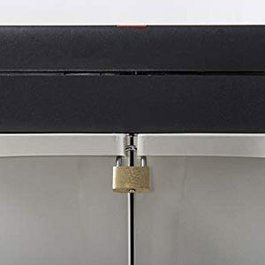 Mobile Pattumiera Raccolta Differenziata 3 Spazi 2 Ante 1 Ripiano Colore Grigio