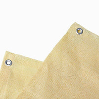 Tenda da Sole Telo Parasole 280x295 in HDPE con Anelli per Balcone Veranda Beige