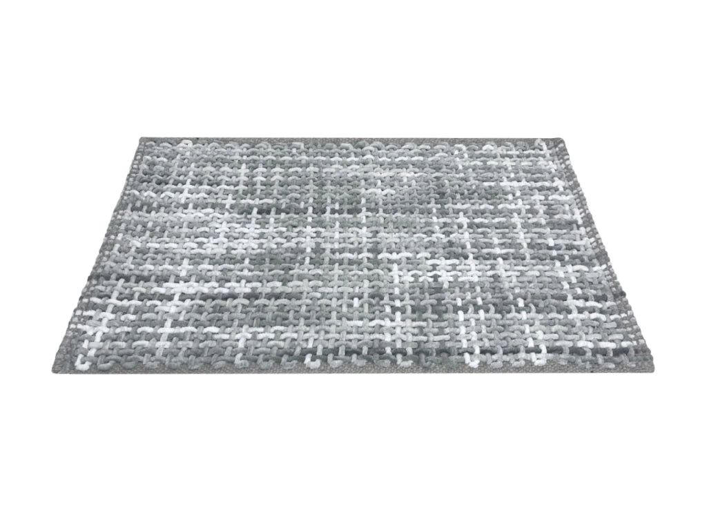 Tappeto Bagno Doccia Antiscivolo In Microfibra Super Assorbente Plot - 50x80 - Grigio