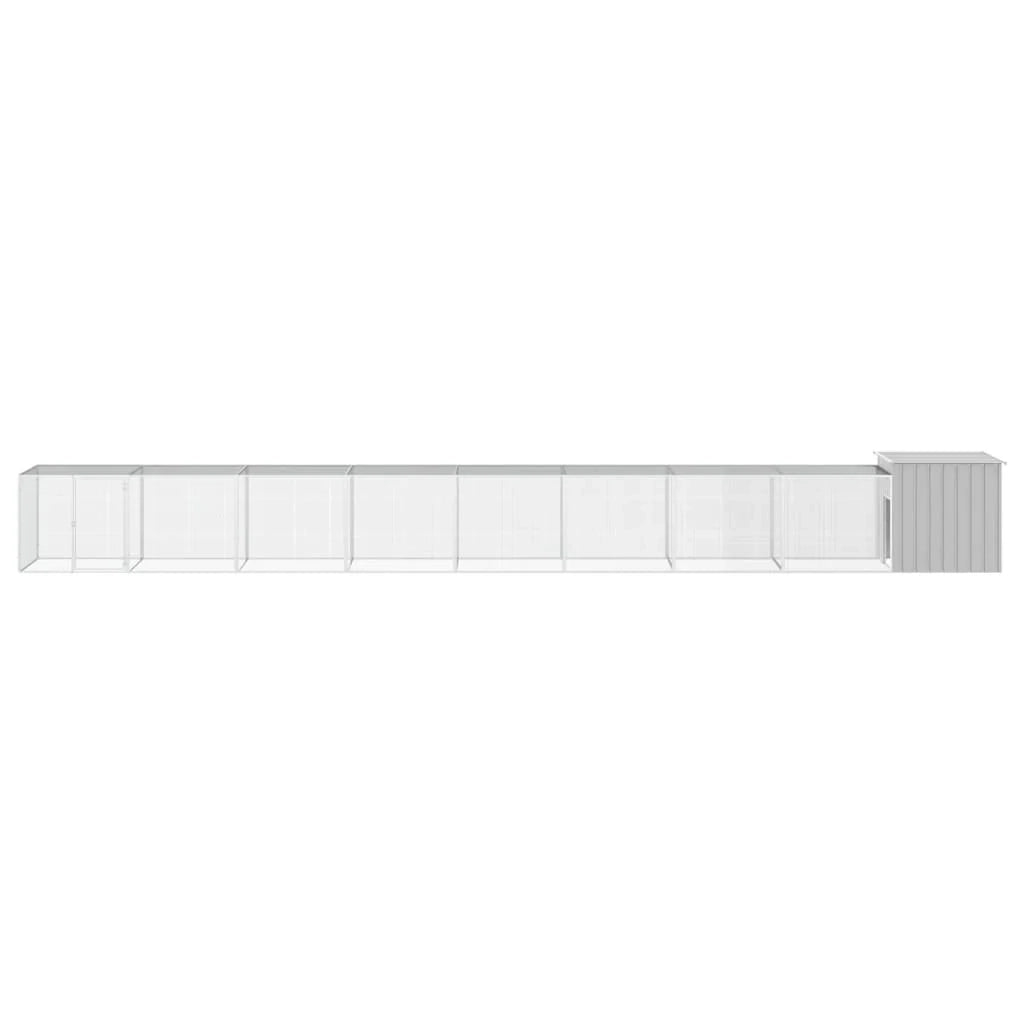 Gabbia per polli 900 x 91 x 100 cm acciaio zincato grigio 02_0041663