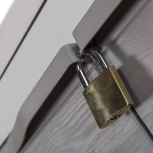 Mobile Pattumiera Raccolta Differenziata 3 Spazi 1 Ripiano 2 Ante Colore Grigio