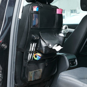 Organizer Schienale Sedile Auto Organizzatore con Porte USB e Tasche Portatutto