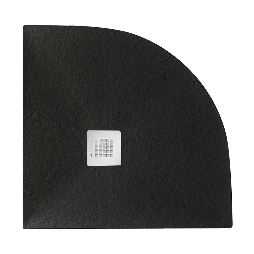 Piatto 100x100 per doccia angolare nero serie serenity linea emotion