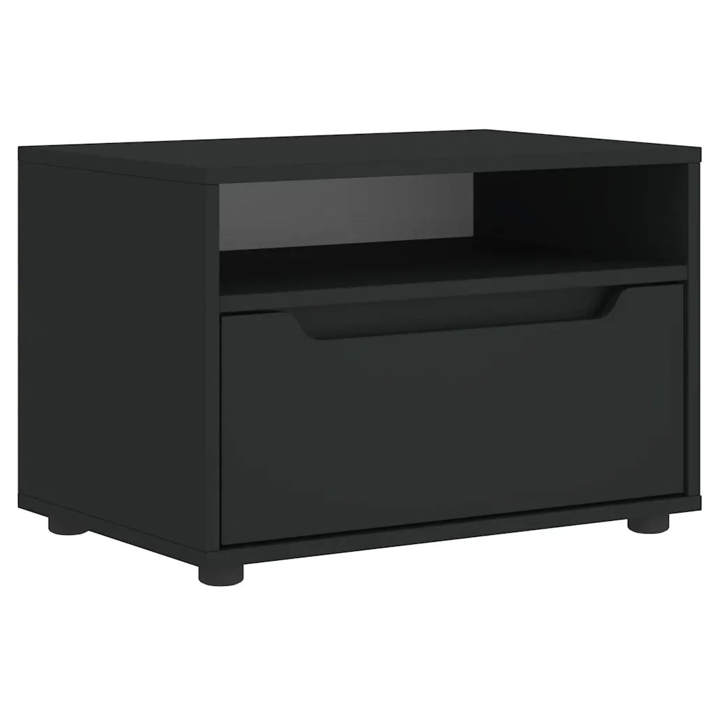 Mobile TV-Credenza per TV-Console TV VISNES Nero 60x40x38 cm in Legno Multistrato