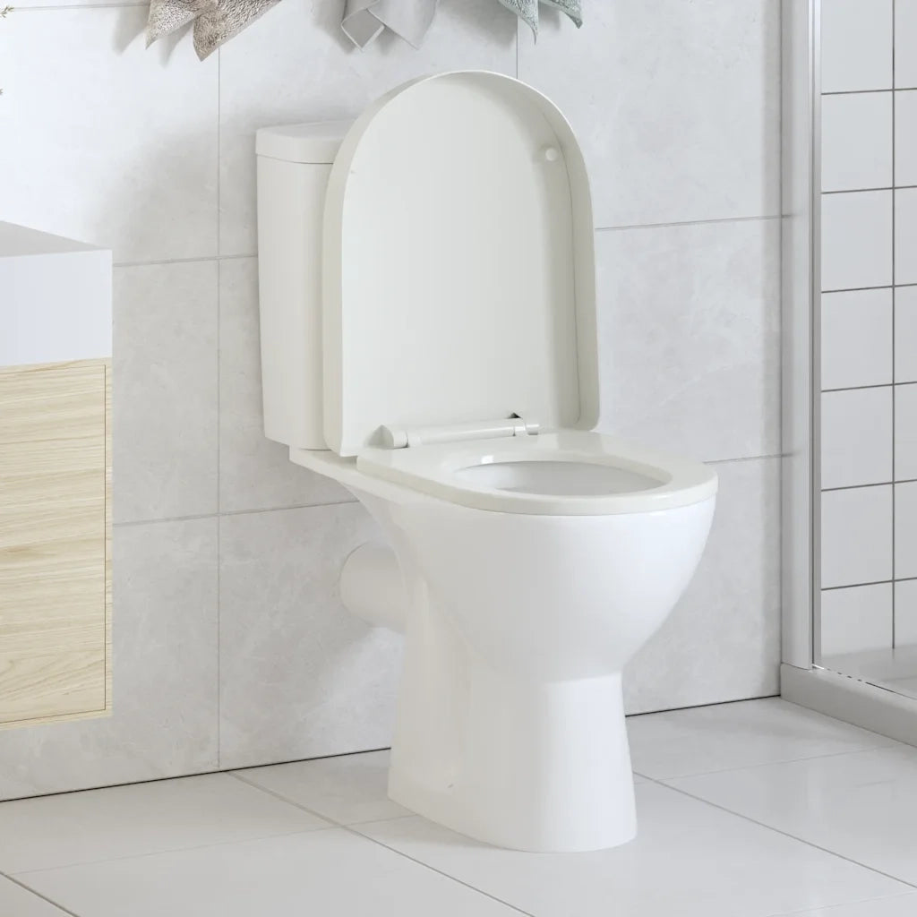 Copriwater a Chiusura Ammortizzata Bianco Quadrato 141763