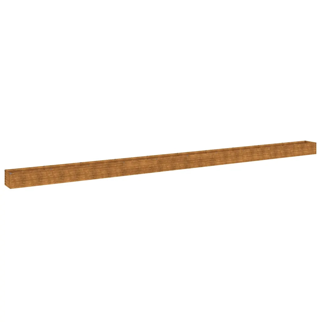 Fioriera Rialzata da Giardino-Vaso da Esterno-Fioriera Elevata 960x50x36 cm in Acciaio Corten