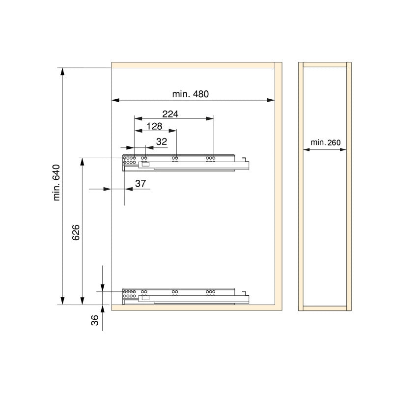 Appendiabiti per cucina Titane, lunghezza 1,1 m, Alluminio e Zama, Grigio antracite