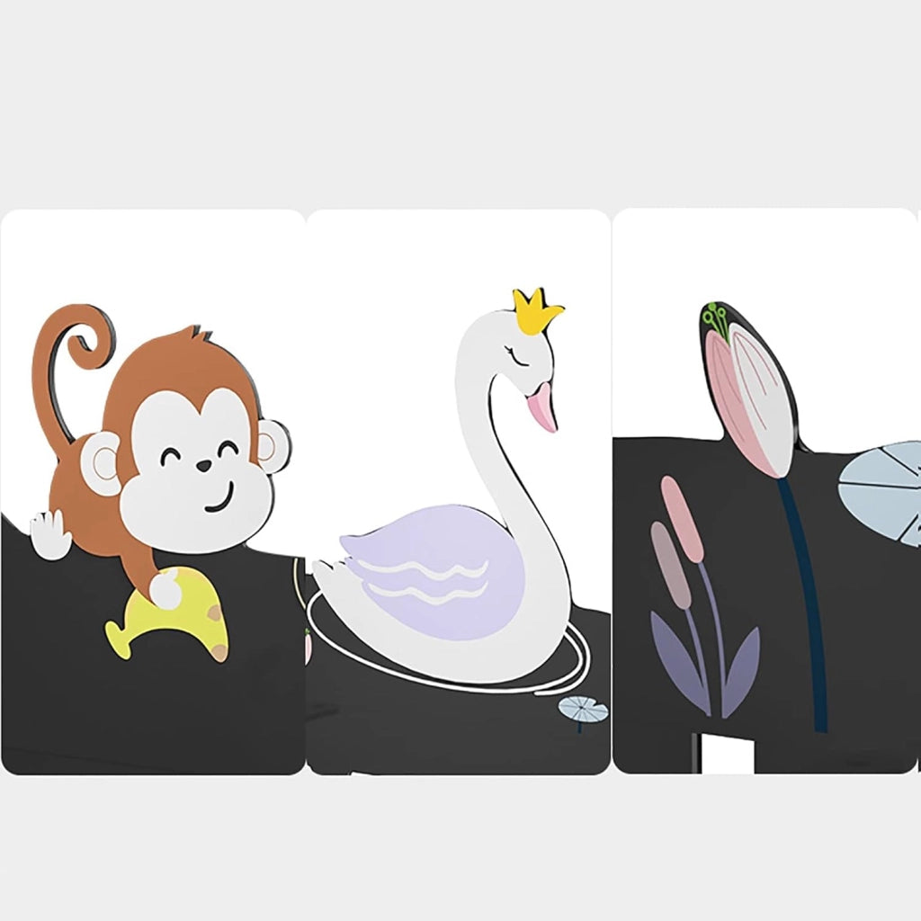 Appendiabiti/Gancio per Ingresso/Gancio per Chiavi/rastrelliera portaoggetti da Parete/mensola da Parete 44 cm (Swan&Monkey) (Colore: A)