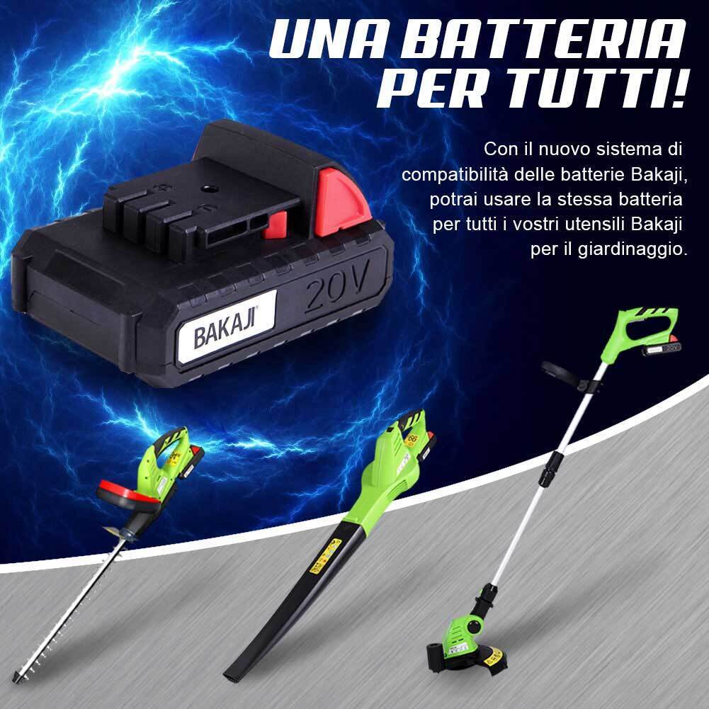 Decespugliatore Elettrico a Batteria Litio 20V Tagliaerba Tagliabordi Rasaerba