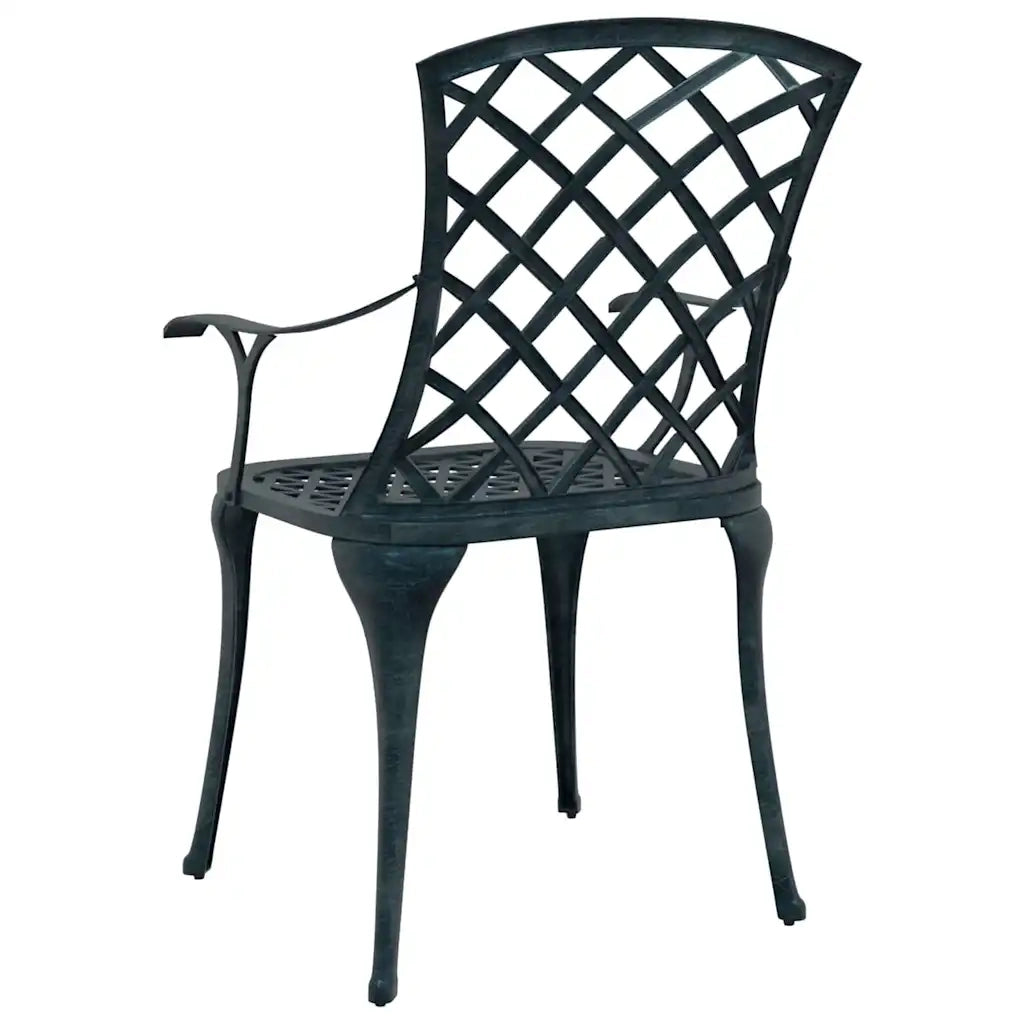 Sedia da Giardino 4 pcs Verde 61 x 60,5 x 93cm Alluminio 42002707