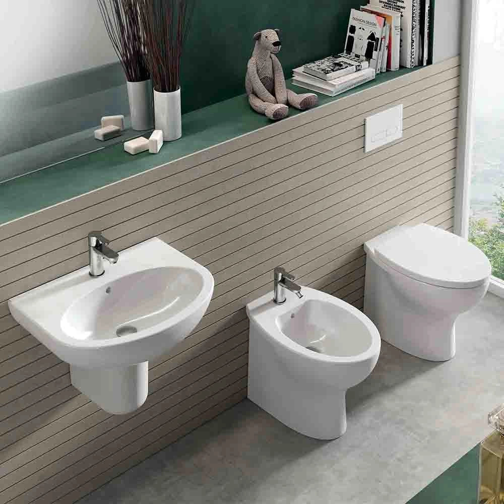 Vaso serie day by day filo muro, sedile non incluso