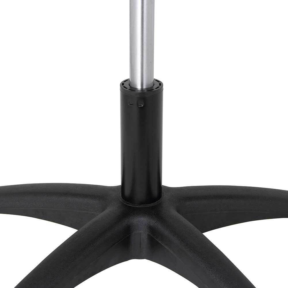 Sgabello Estetista Girevole Seduta Imbottita 10cm in Ecopelle Salone Studio Nero