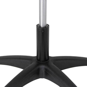 Sgabello Estetista Girevole Seduta Imbottita 10cm in Ecopelle Salone Studio Nero