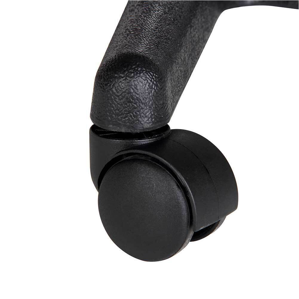 Sgabello Estetista Girevole Seduta Imbottita 10cm in Ecopelle Salone Studio Nero