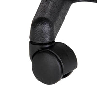 Sgabello Estetista Girevole Seduta Imbottita 10cm in Ecopelle Salone Studio Nero